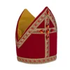 Sint kokermijter polyester fluweel