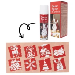 Sneeuw Spray in Spuitbus met Stencils