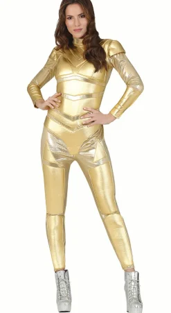 Space warrior kostuum goud