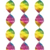 Spiraalversiering Regenboog 4st