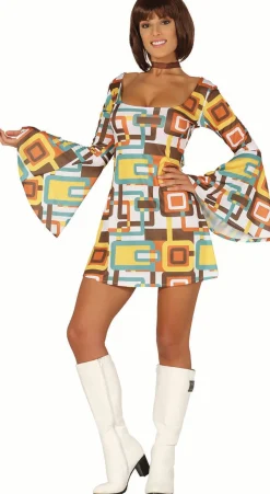 70s retro disco jurk