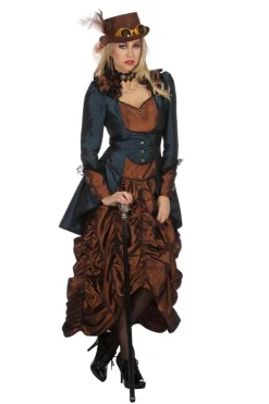 Steampunk Damesjurk deluxe