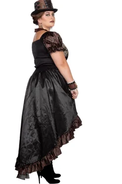 Steampunk dame zwart