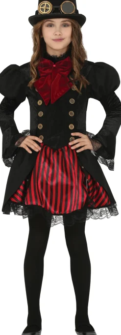 Steampunk gotic kostuum voor kinderen