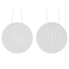 Stoelbordjes Mr & Mrs acryl