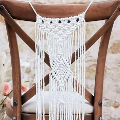 Stoeldecoratie macrame 2st