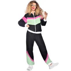 80s Trainingspak Zwart