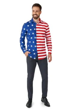 Suitmeister USA Flag blouse