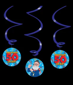Swirl decorations Abraham cartoon