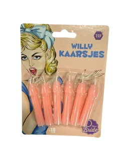 Taartkaarsjes penis 6st