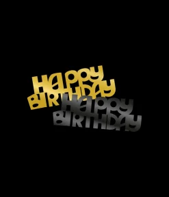 Tafelconfetti classy Happy birthday