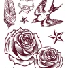 Tattoos Love monochrome