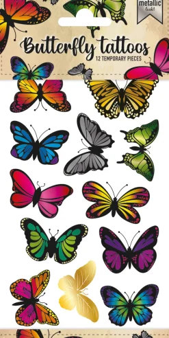 Tattoos Vlinders metallic