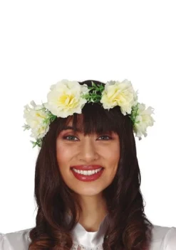 Tiara bloemen bruid