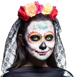Tiara bloemen Day of the Dead