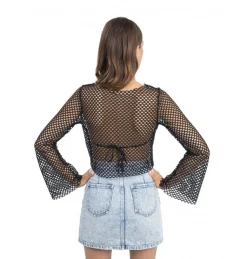 Top Fishnet Flare