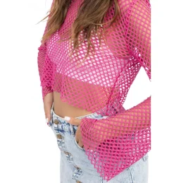 Top Fishnet Flare