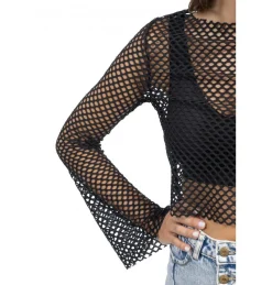 Top Fishnet Flare