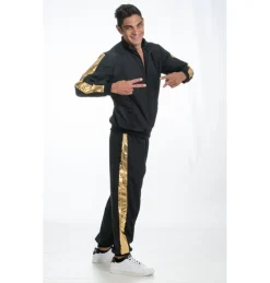 Trainingspak Black and Gold Rapper