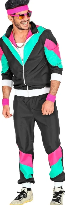 Trainingspak 80s zwart