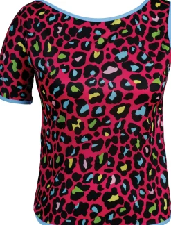 T-shirt neon panter dames