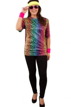 T-shirt neon panter unisex