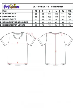 T-shirt neon panter unisex