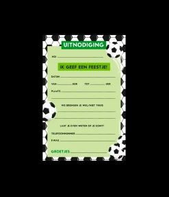 Uitnodigingskaarten Voetbal Party