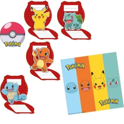 Uitnodigingskaartjes Pokemon 2024