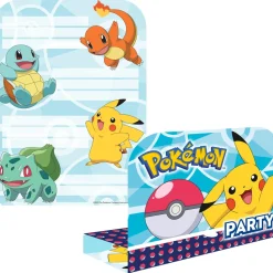 Uitnodigingskaartjes Pokemon