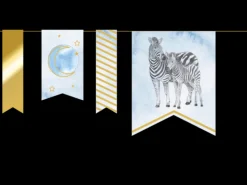Vaantjes slinger baby safari blue 4m