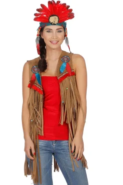 Vest voor Indiaan en Hippie Dames