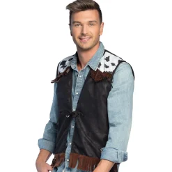 Vest western zwart