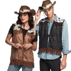 Vest western zwart