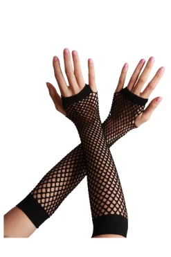Vingerloze handschoenen visnet lang