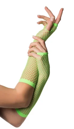 Vingerloze handschoenen visnet lang