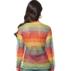 Visnet shirt Regenboog