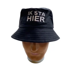 Vissershoedje Ik sta hier