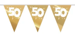 Vlaggenlijn goud jaar 50 jaar 10m
