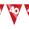 Vlaggenlijn robijn 40 jaar 10m