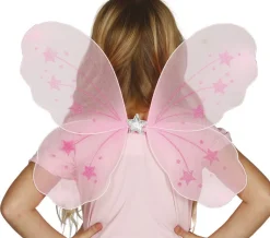 Vleugels voor kinderen roze 40x34cm