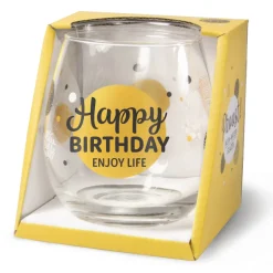Waterglas Proost Happy Birthday
