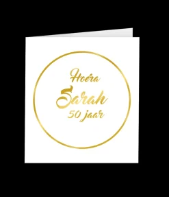 Wenskaart classy Sarah 50