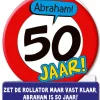 Wenskaarten - Abraham verkeersbord