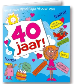Wenskaarten - Cartoon leeftijd