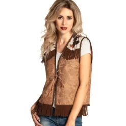 Western vest camel