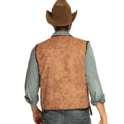 Western vest camel