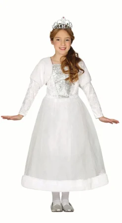 Witte prinses kinderkostuum