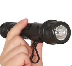 Zaklamp zwart 17cm