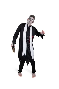 Zombie priester kostuum